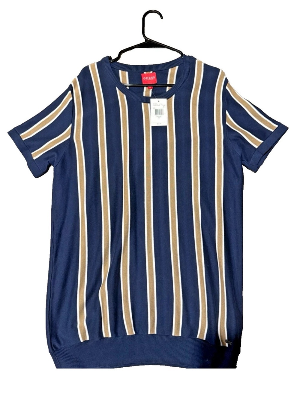 Guess Los Angeles Striped Knit T-Shirt XL